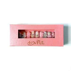 Lovful | Gummy Bear Glam Handmade Coffin Nails